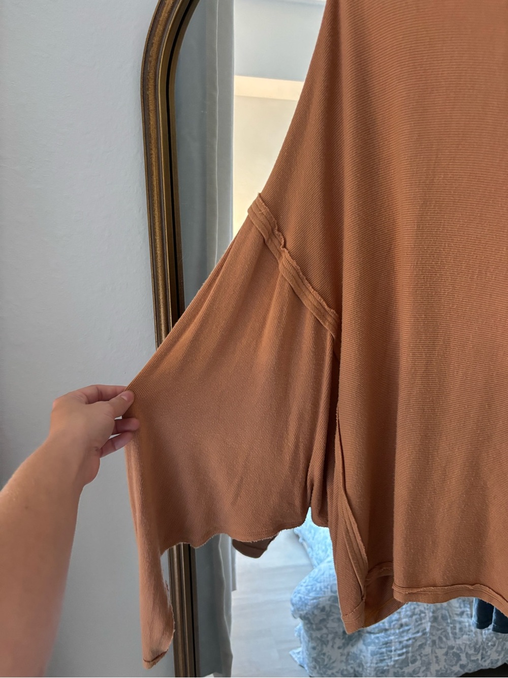 We The Free Rusty Terracotta Ribbed Turtleneck - Picture 4 of 6